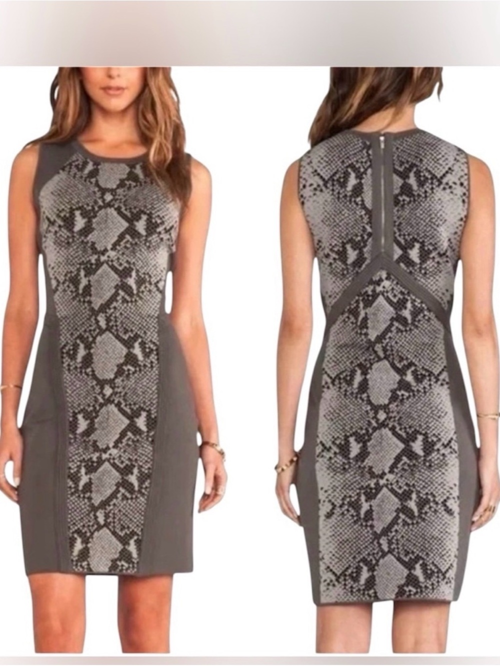 DVF Snake Print Bandage Dress
